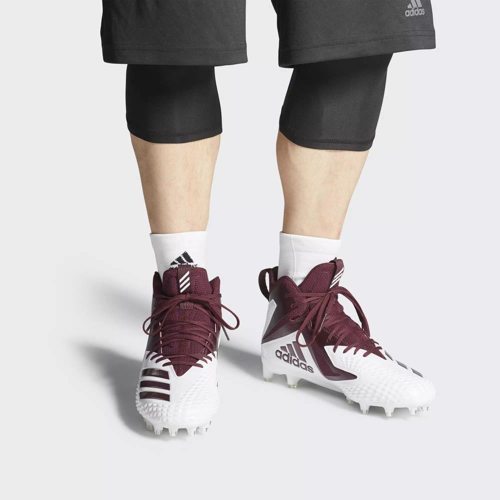 Adidas Freak X Carbon Mid Tacos de Futbol Blancos Para Hombre (MX-99892)